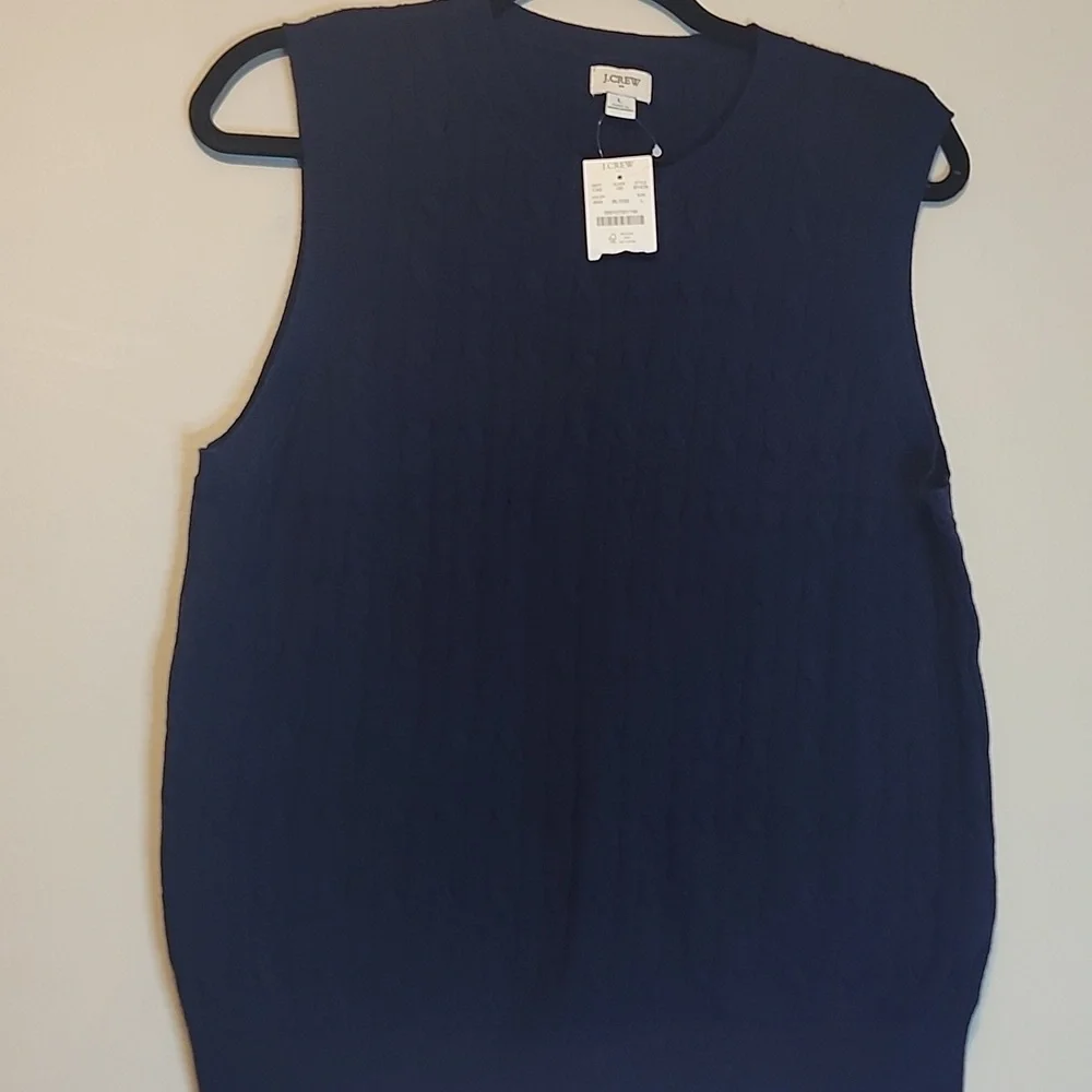 J.crew Navy Blue Sleeveless Sweater Vest